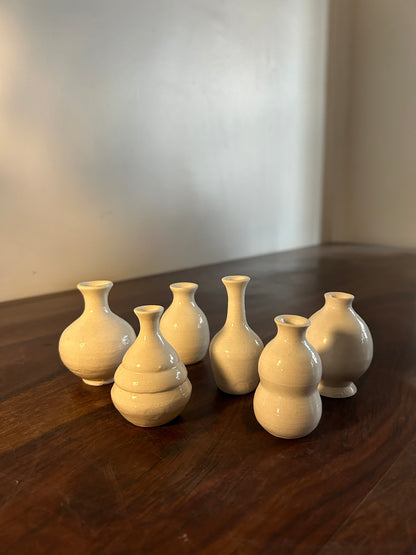 Mini pots - Set of 6 - Off White